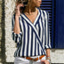 Chic Striped Women's Blouse