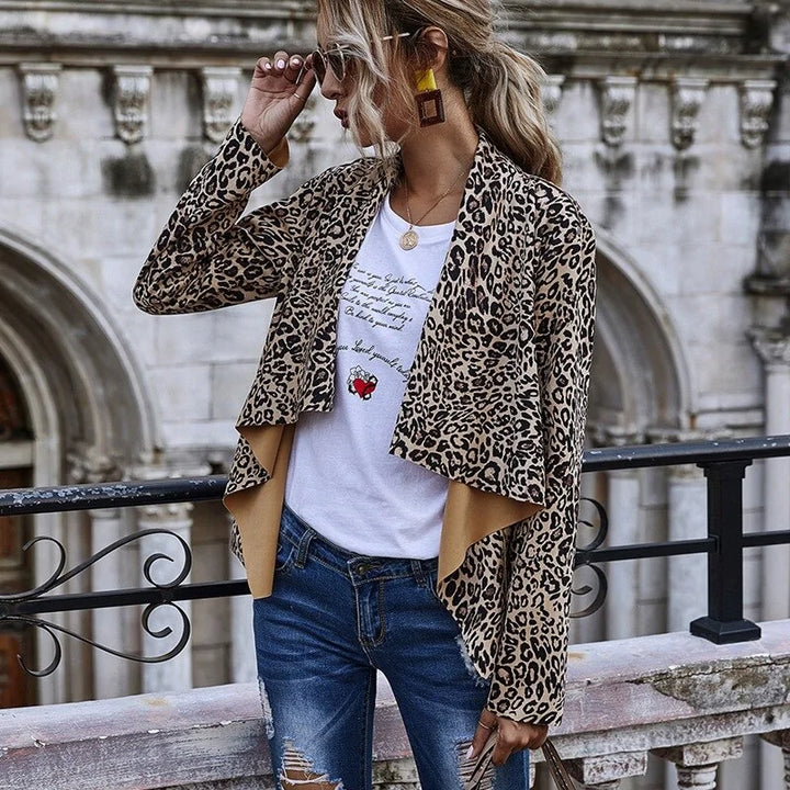 Leopard Print Jacket Women