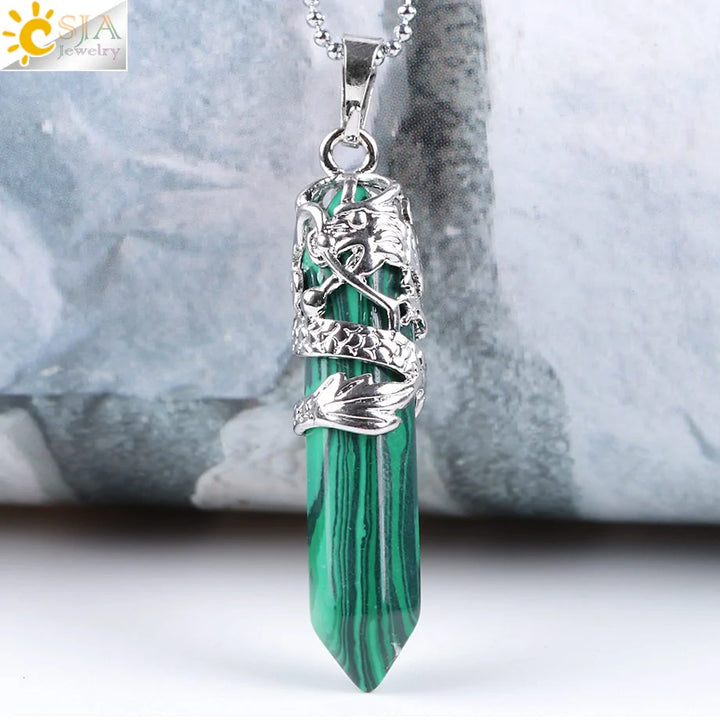 Elegant Women's Quartz Necklaces