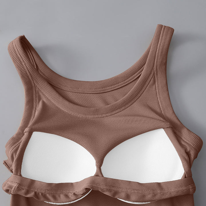 Round Neck Tank with Bra