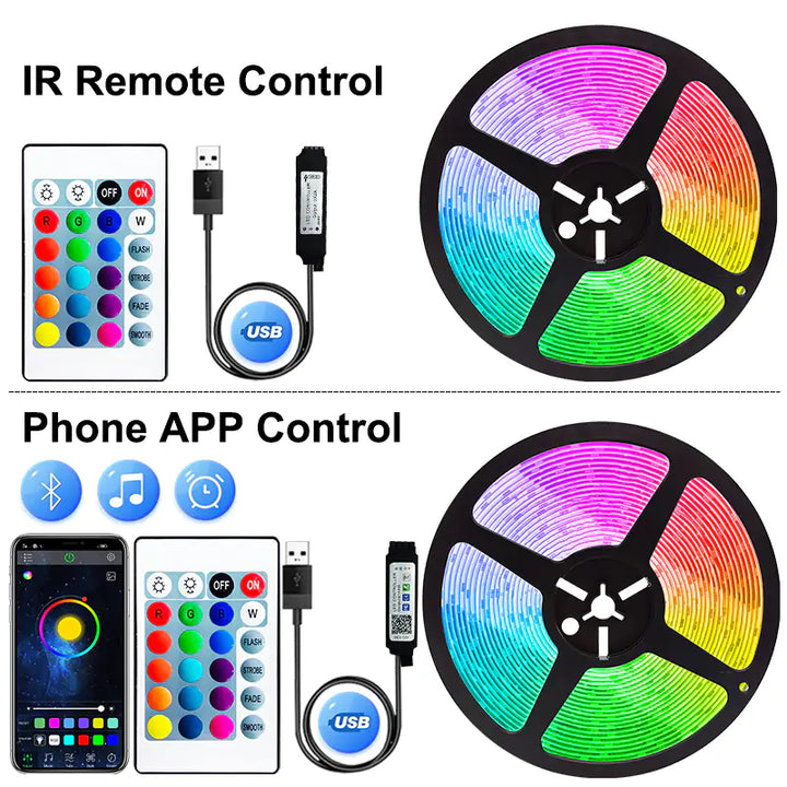 ColorBurst LED Strip Light USB