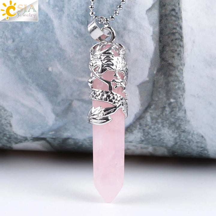 Elegant Women's Quartz Necklaces