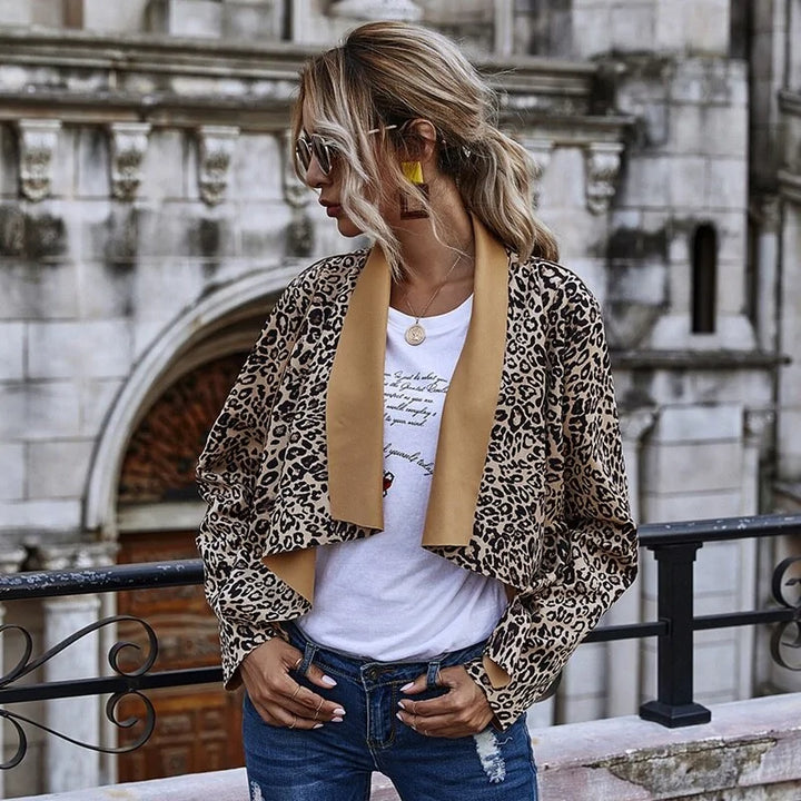 Leopard Print Jacket Women