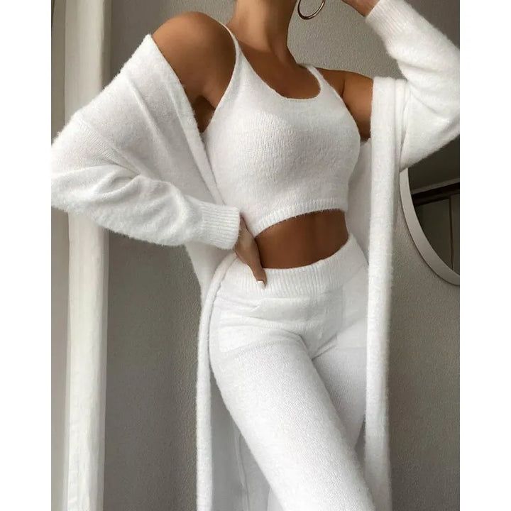 Women's Plush V-Neck Lounge Set