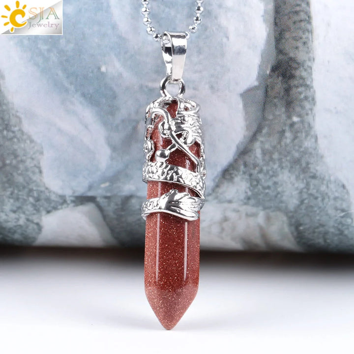 Elegant Women's Quartz Necklaces