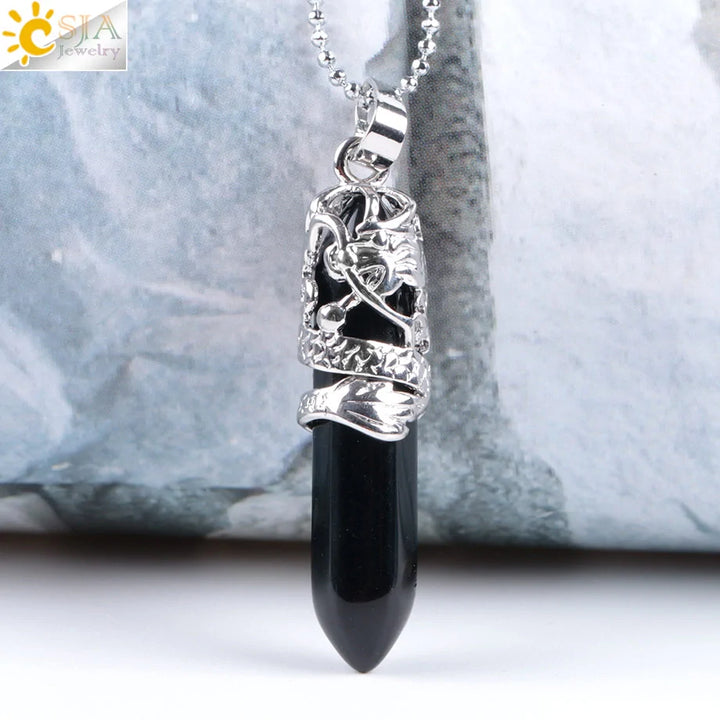 Elegant Women's Quartz Necklaces