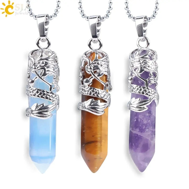 Elegant Women's Quartz Necklaces