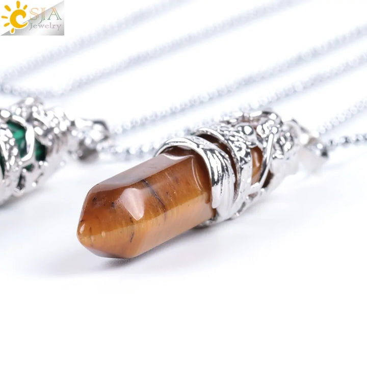 Elegant Women's Quartz Necklaces