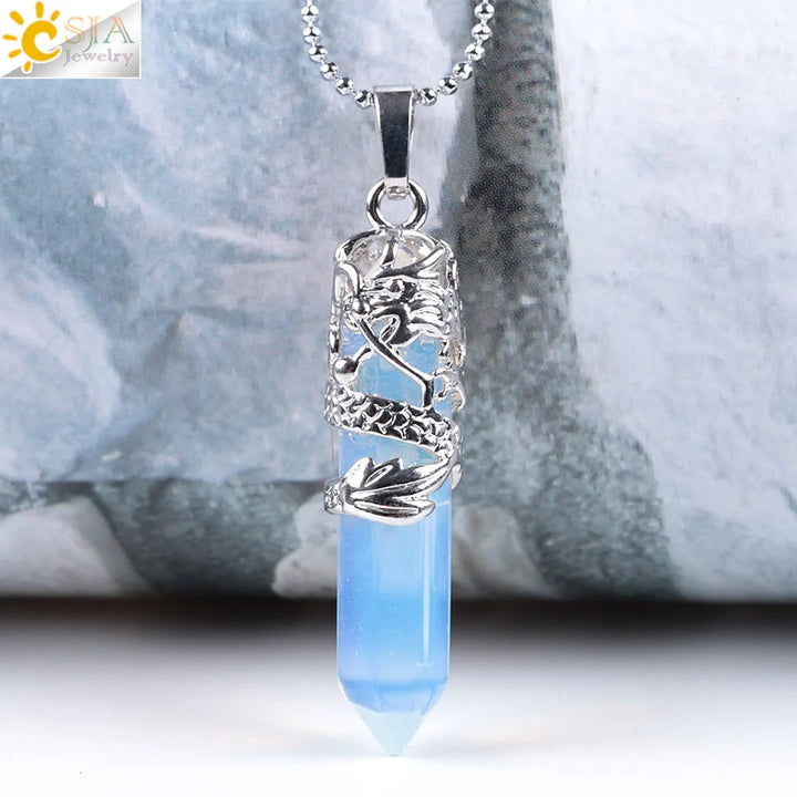 Elegant Women's Quartz Necklaces