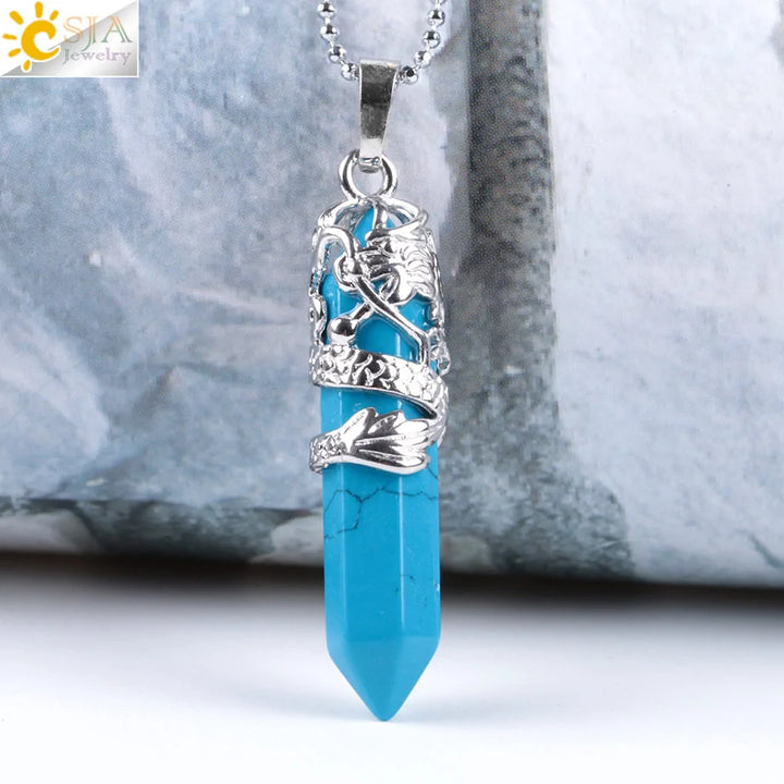 Elegant Women's Quartz Necklaces