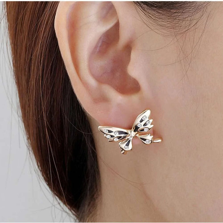 Ladies Butterfly Charm Earrings