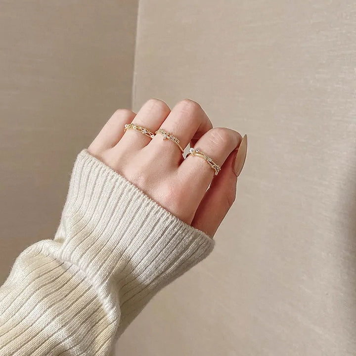 Elegant Korean Luxury Rings